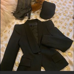 Zara blazer exaggerated shoulders!